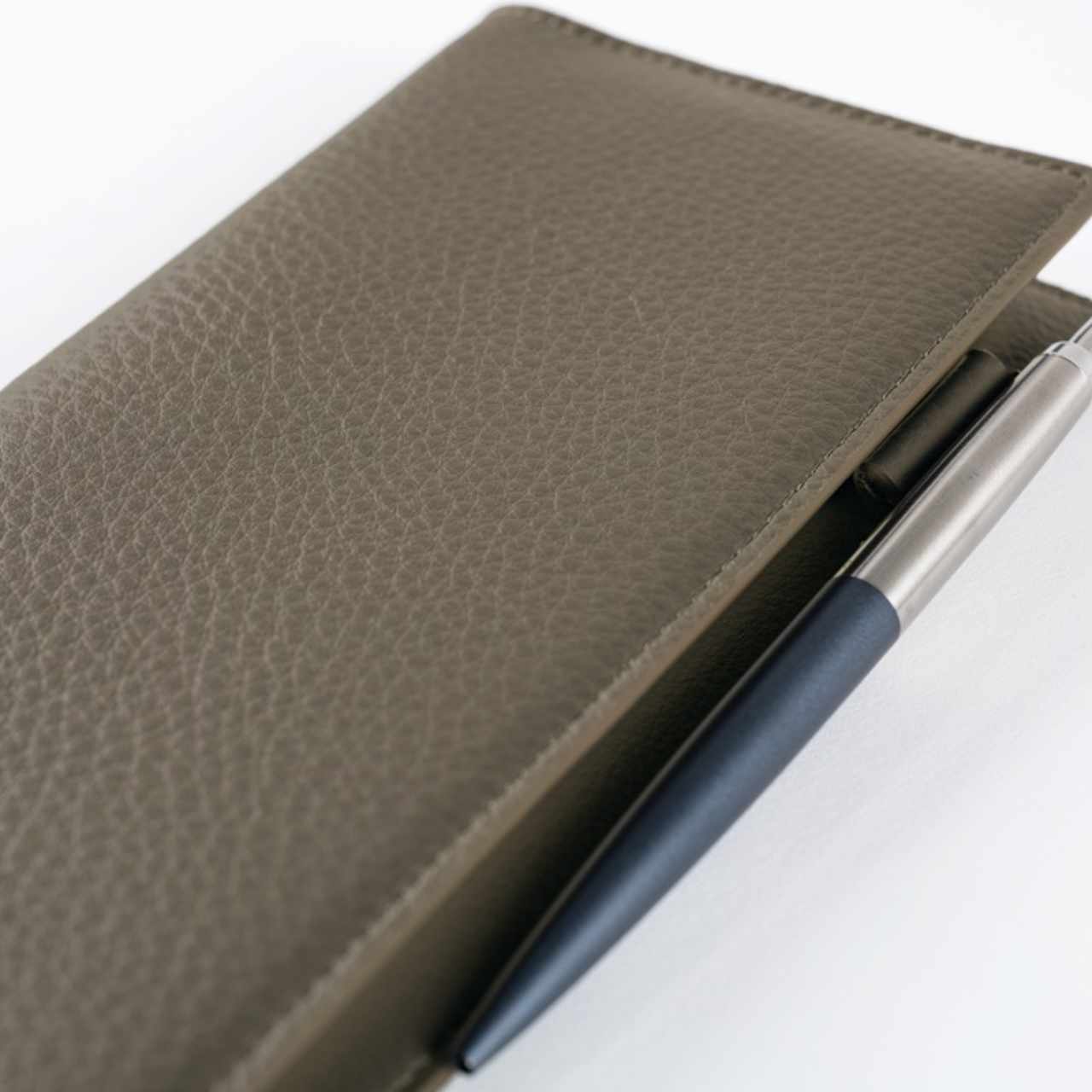 Hobonichi Cover Leder: Taut - grau & hellblau (Weeks)