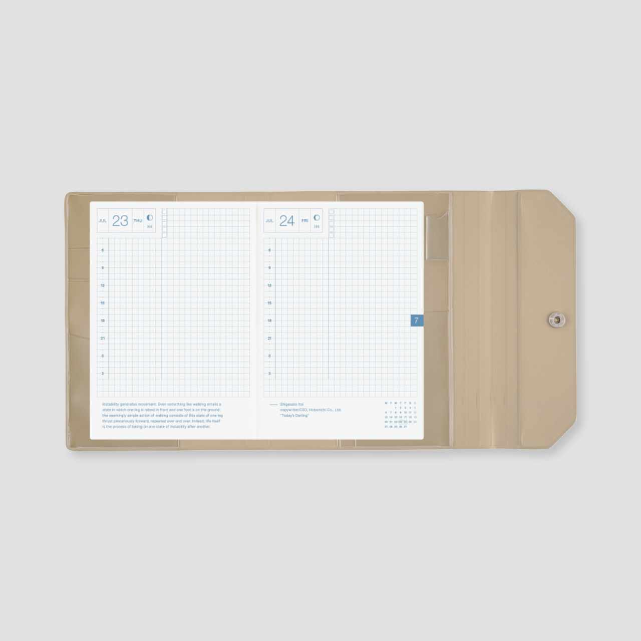 Hobonichi Cover Alettone - grau (A6)