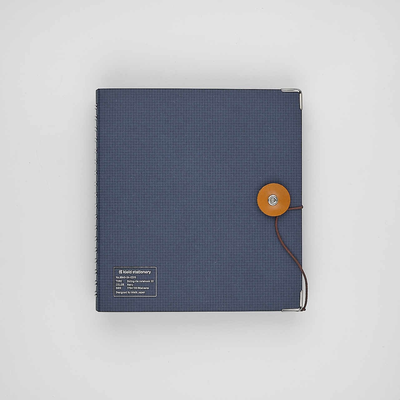 Kleid Ringbuch mit Kordel navy