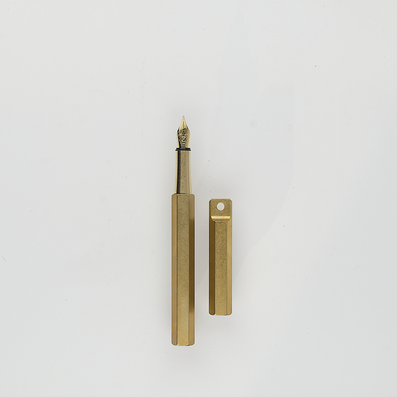 Ystudio Füller Classic Revolve Portable Fountain Pen Messing (F)