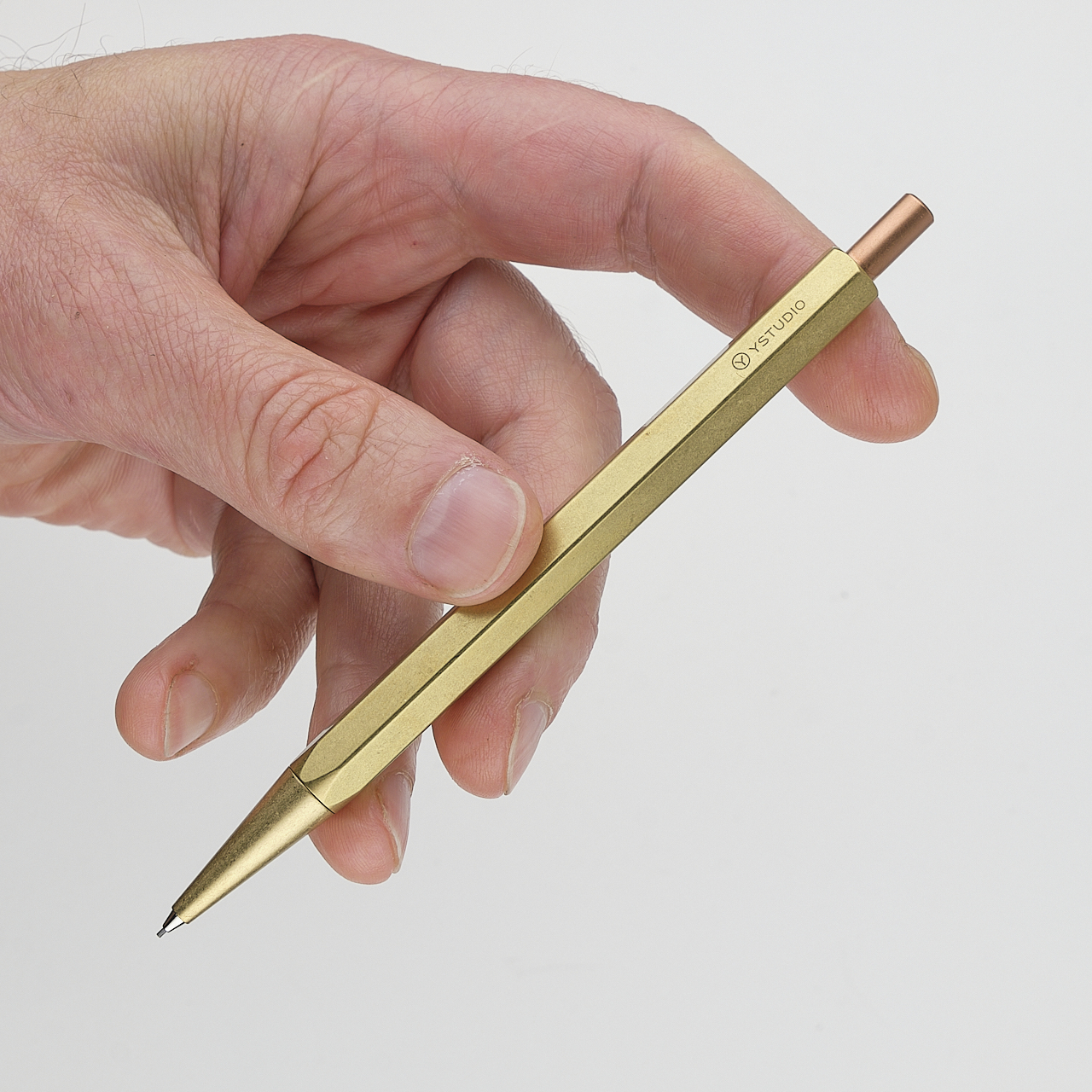 Ystudio Classic Revolve Mechanical Pencil Lite brass