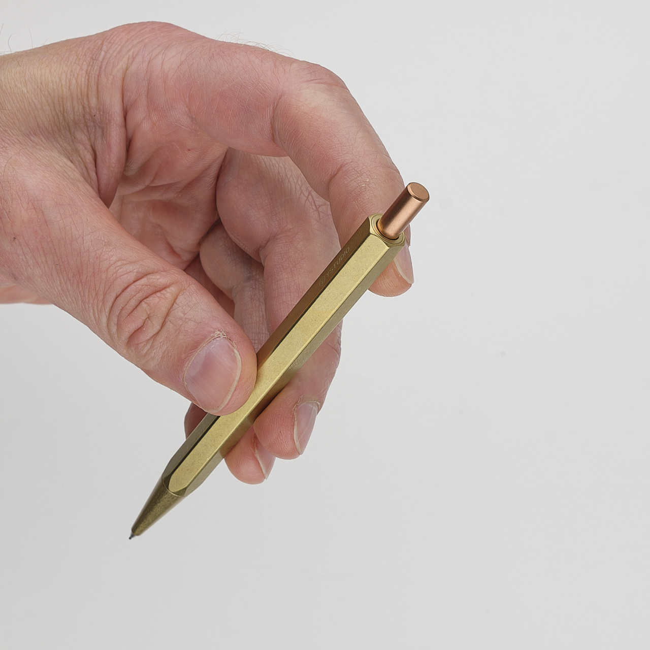 Ystudio Classic Revolve Mechanical Pencil Lite brass