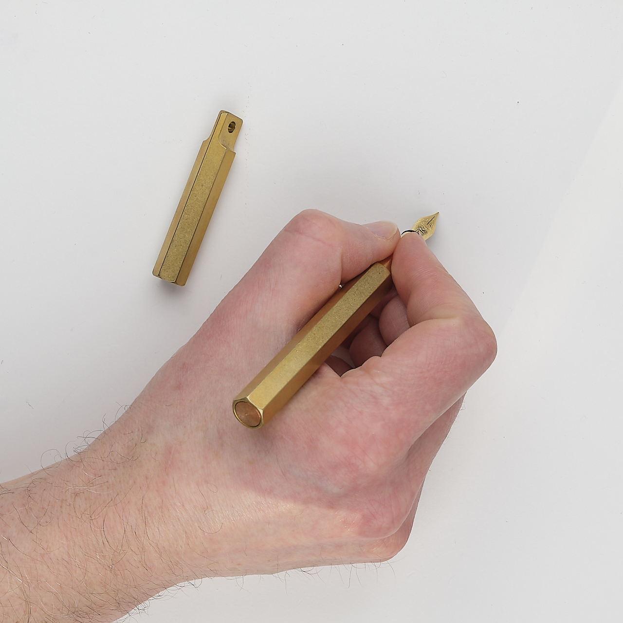 Ystudio Füller Classic Revolve Portable Fountain Pen Messing (F)