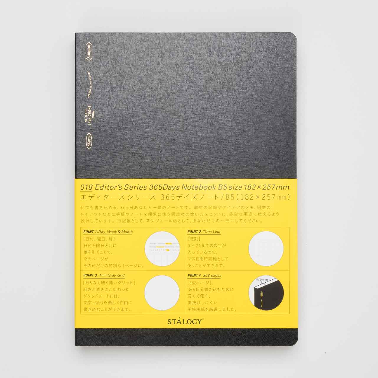 Stalogy Notizbuch 018 Editor's Series 365 Tage B5 