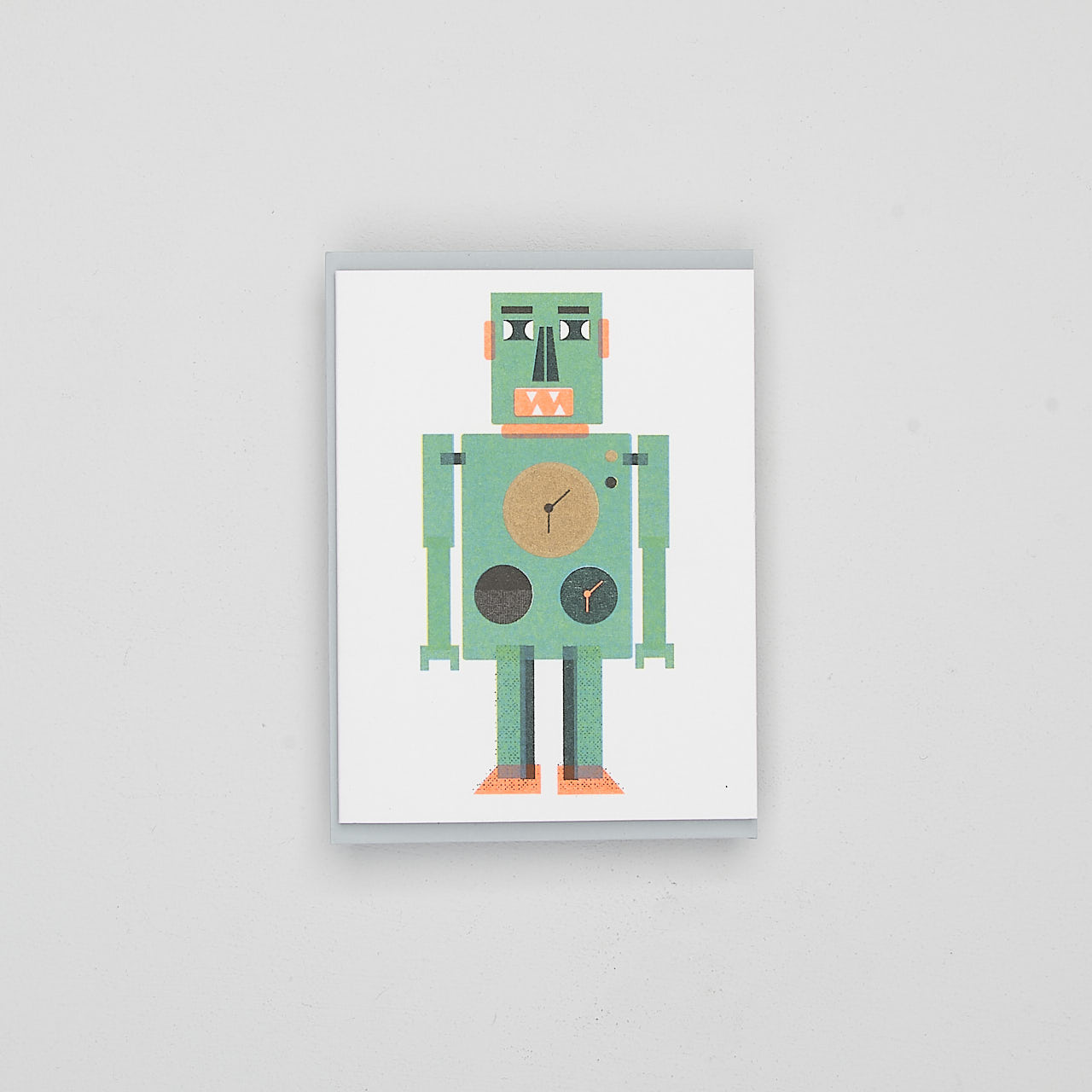 Mini Klappkarte Robot