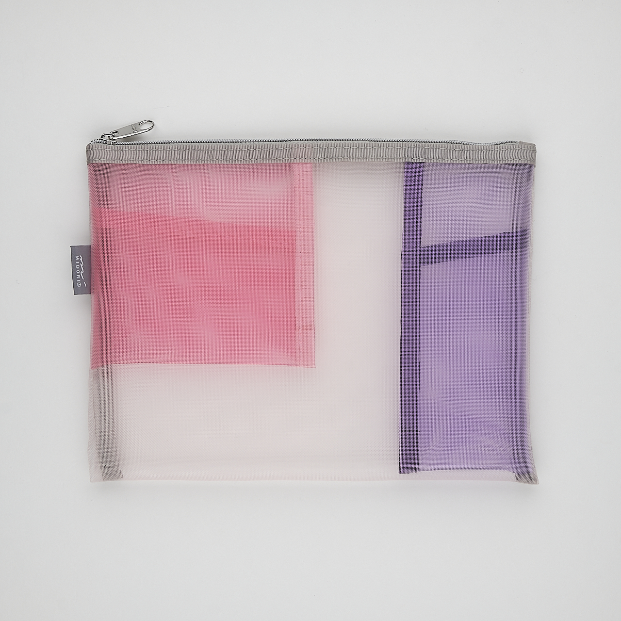 Midori Mäppchen Pen & Tool Pouch Mesh pink (B6)