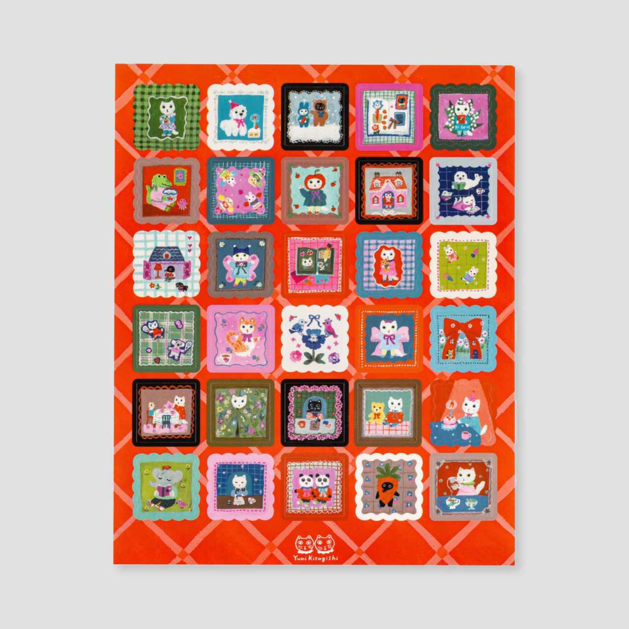 Hobonichi Stickers Yumi Kitagishi - Daily Life of White Cat