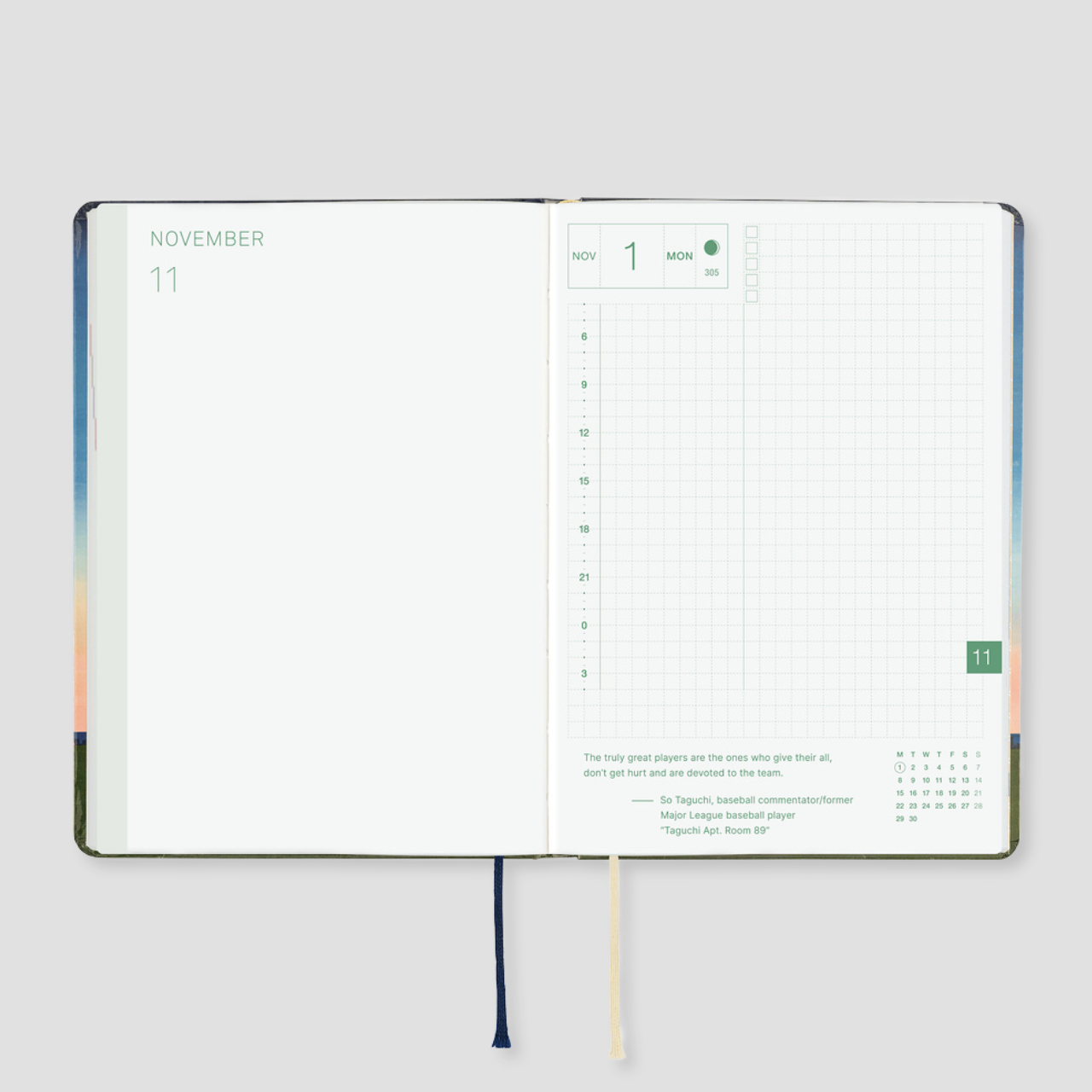 Hobonichi Planer 2027 HON Hiroko Kubota: String Telephone Until the Moon is Full (A6, eng.)