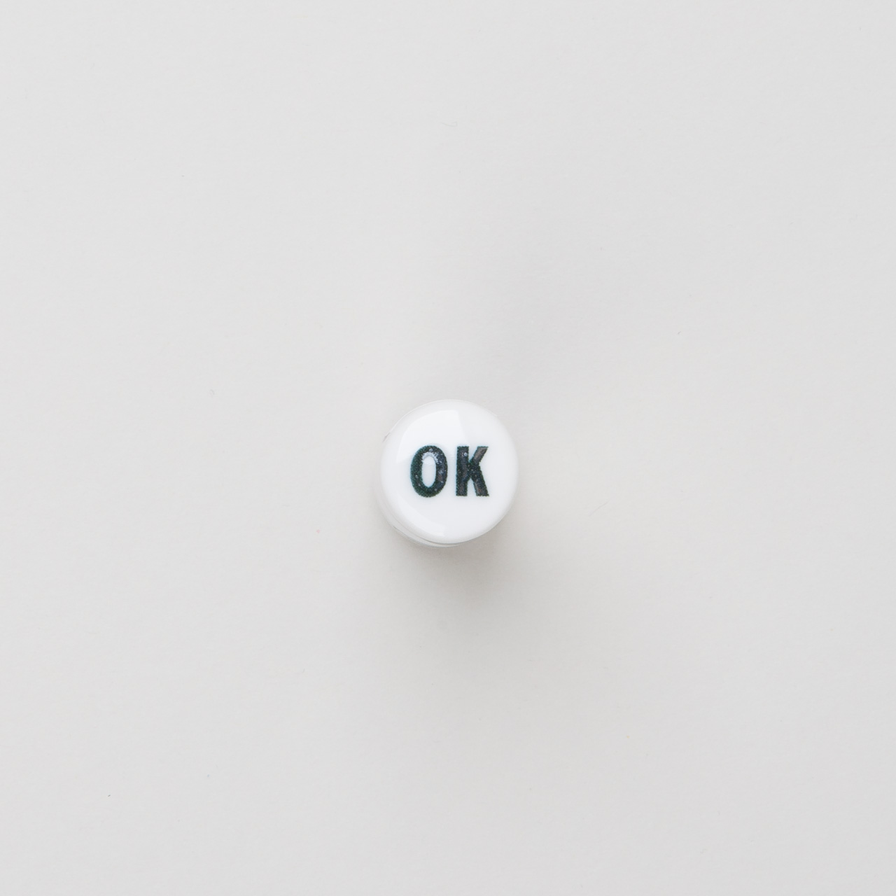 Japanischer Porzellanstempel "OK"