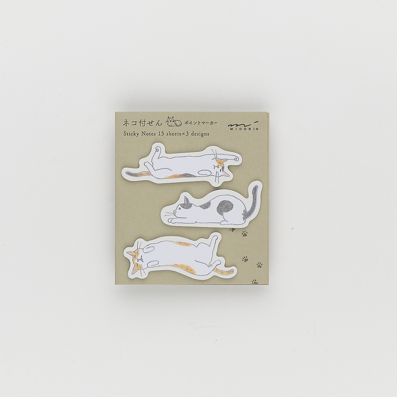 Midori Haftnotizen Sticky Notes Katzen