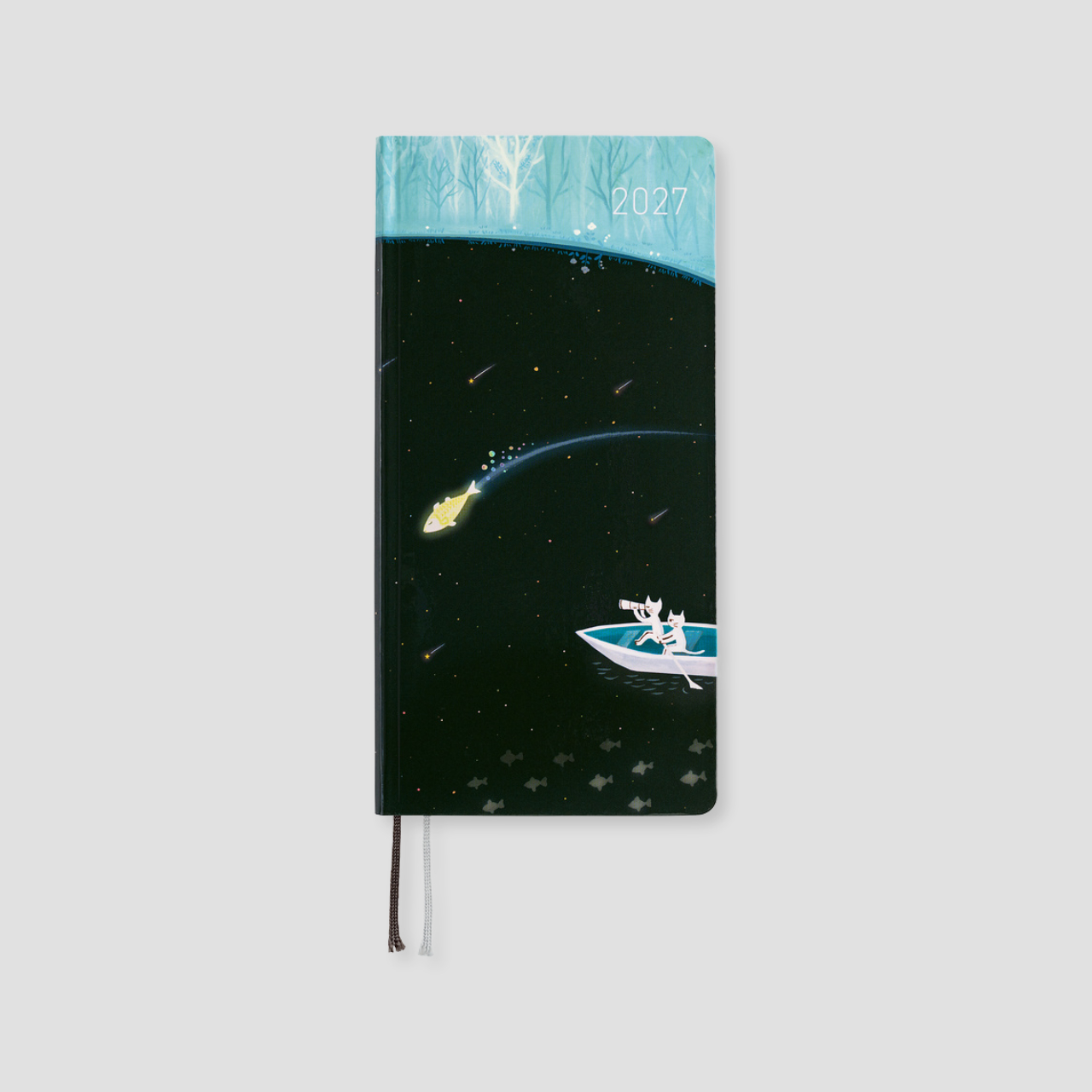 Hobonichi Weeks Planner 2027 Hiroko Kubota: Meteor Shower in the Light Blue Forest (engl.)