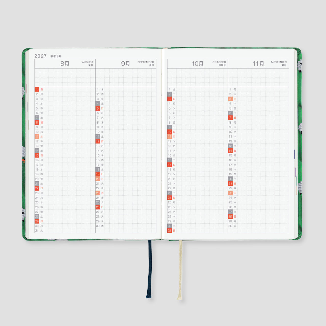 Hobonichi Planer 2027 HON Bow & Tie: Sheep Sheep Sheep (A6, jap.)