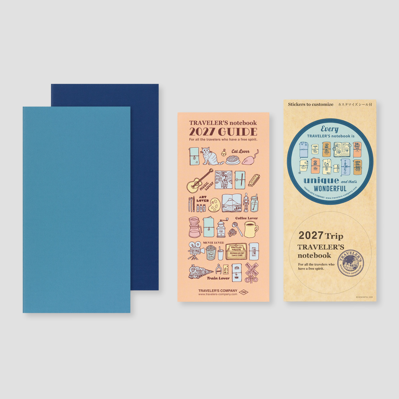 Traveler's Notebook Regular 2027 Wochenkalender+Memo