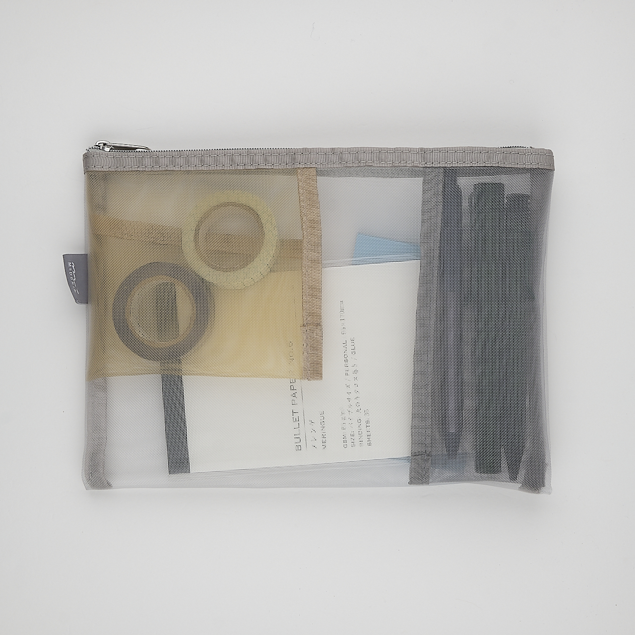 Midori Mäppchen Pen & Tool Pouch Mesh grau (B6)