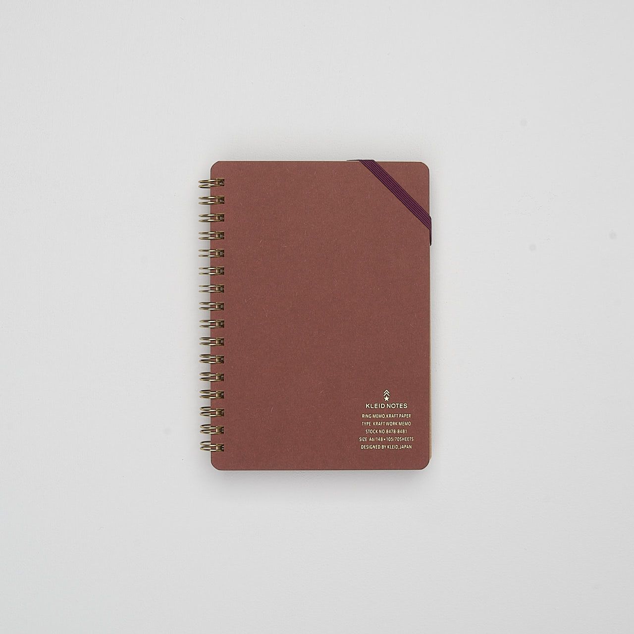 Kleid Ringbuch mit Kraftpapier burgundrot (A6)