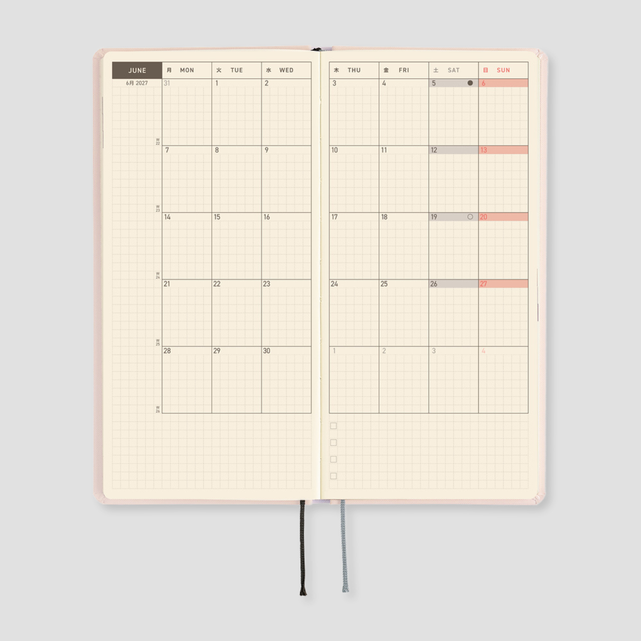 Hobonichi Pocket Planner 2027 Weeks Moomin: At the Table (engl.)