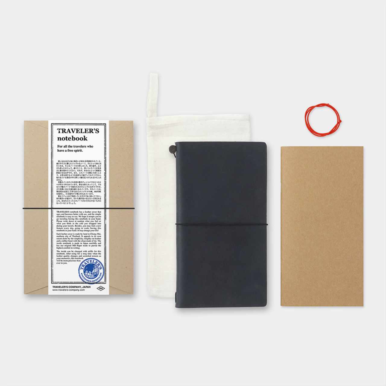 Traveler's Notebook Regular Leder schwarz