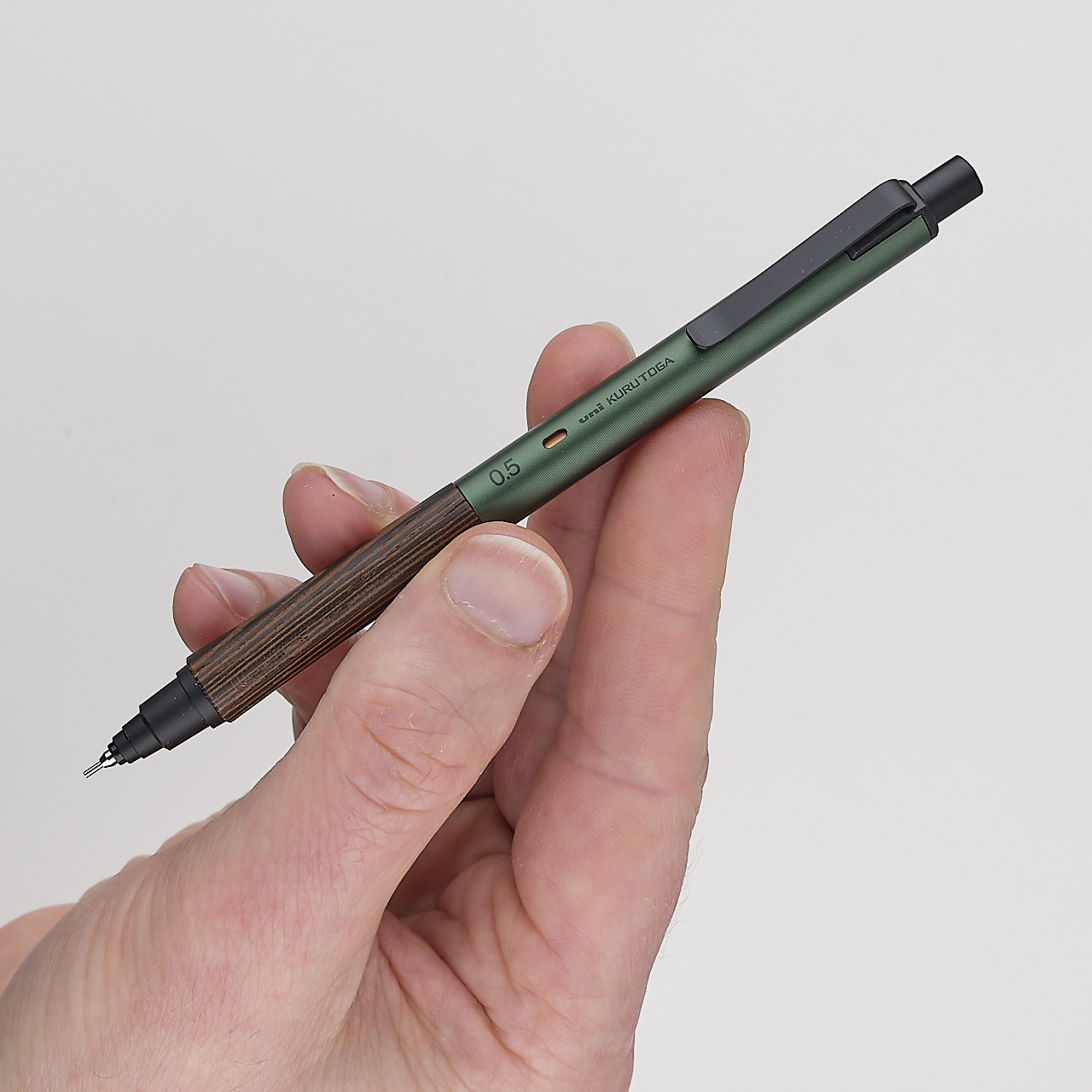Uni Druckbleistift Kuru Toga Wood Forrest Green (0.5 mm)