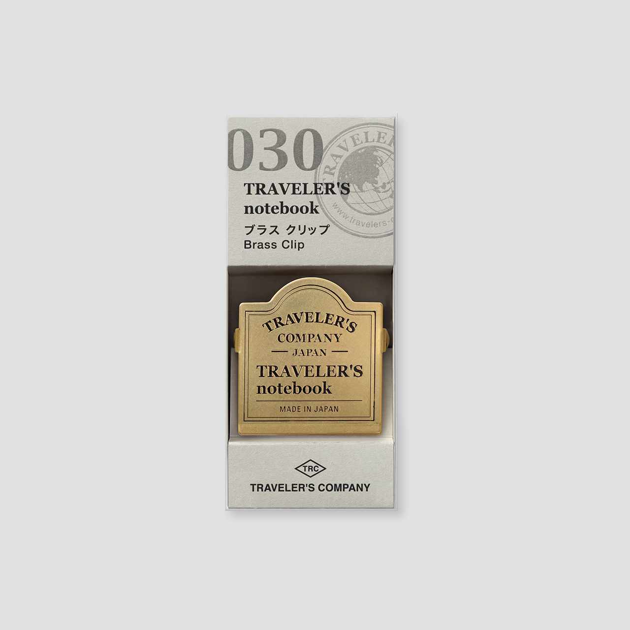 Traveler's Notebook "030" Messing Clip TRC