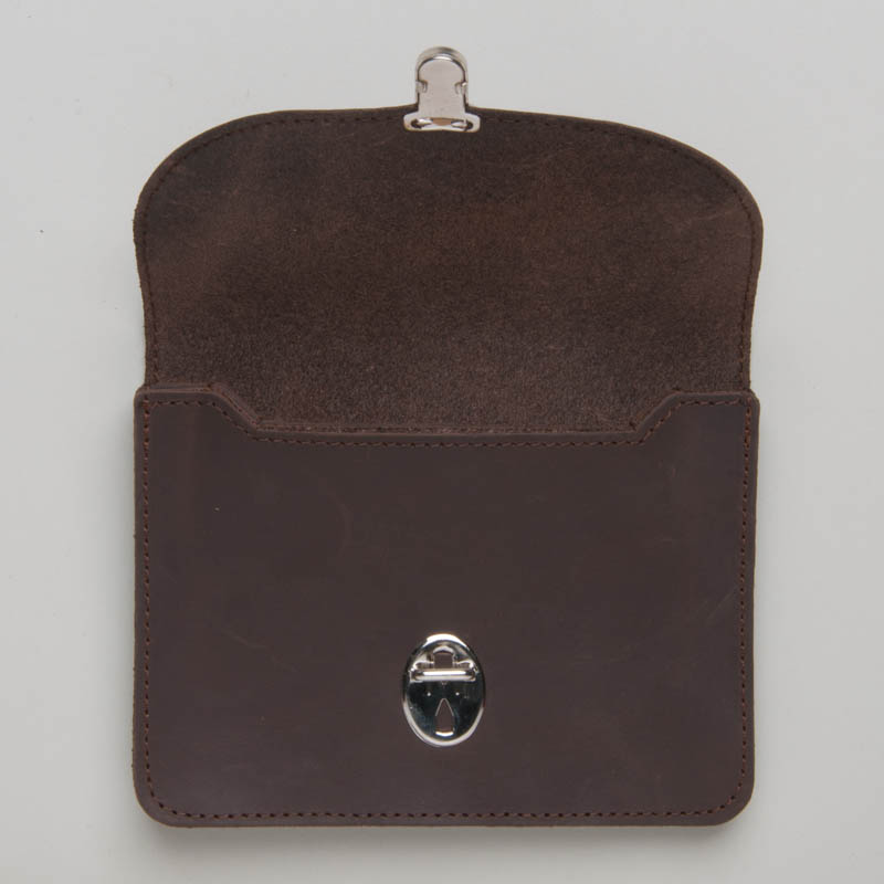 Papoutsi Borsa Geldbörse aus braunem High Chaparral Leder