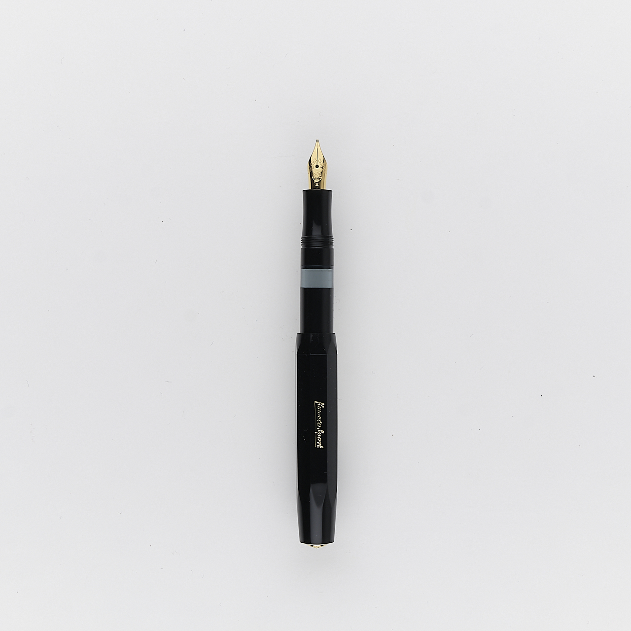 Kaweco Kolbenfüllhalter SPORT CLASSIC schwarz/gold (B)