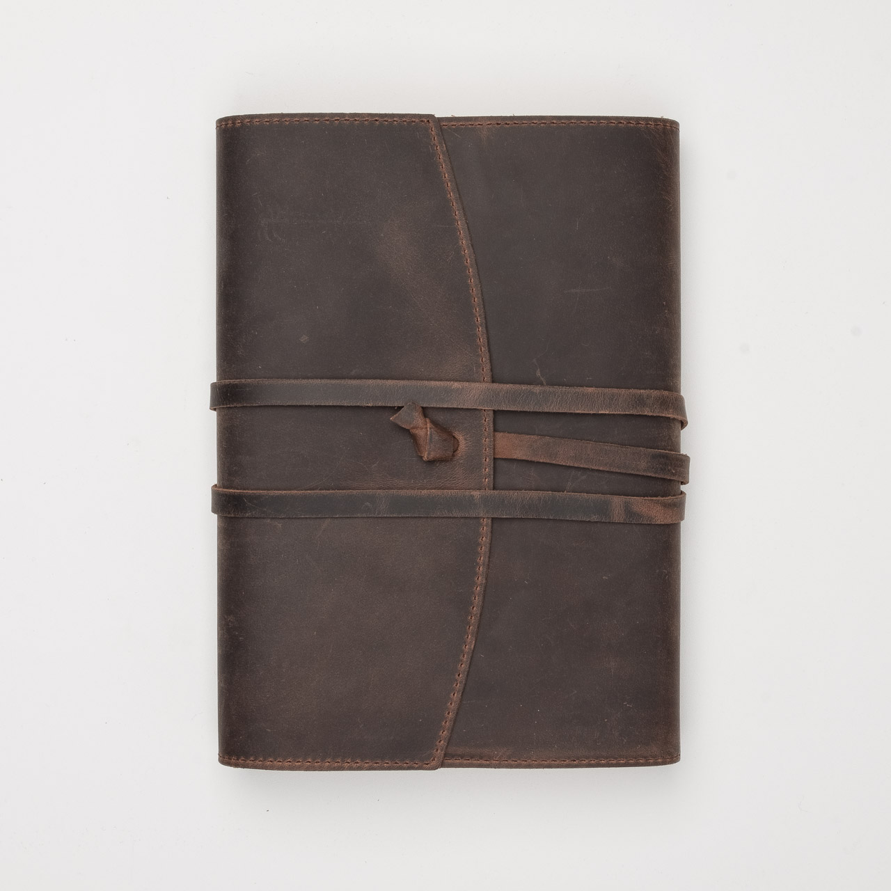 Papoutsi Notizbuch "Poet II" aus braunem High Chaparral Leder zum Wechseln