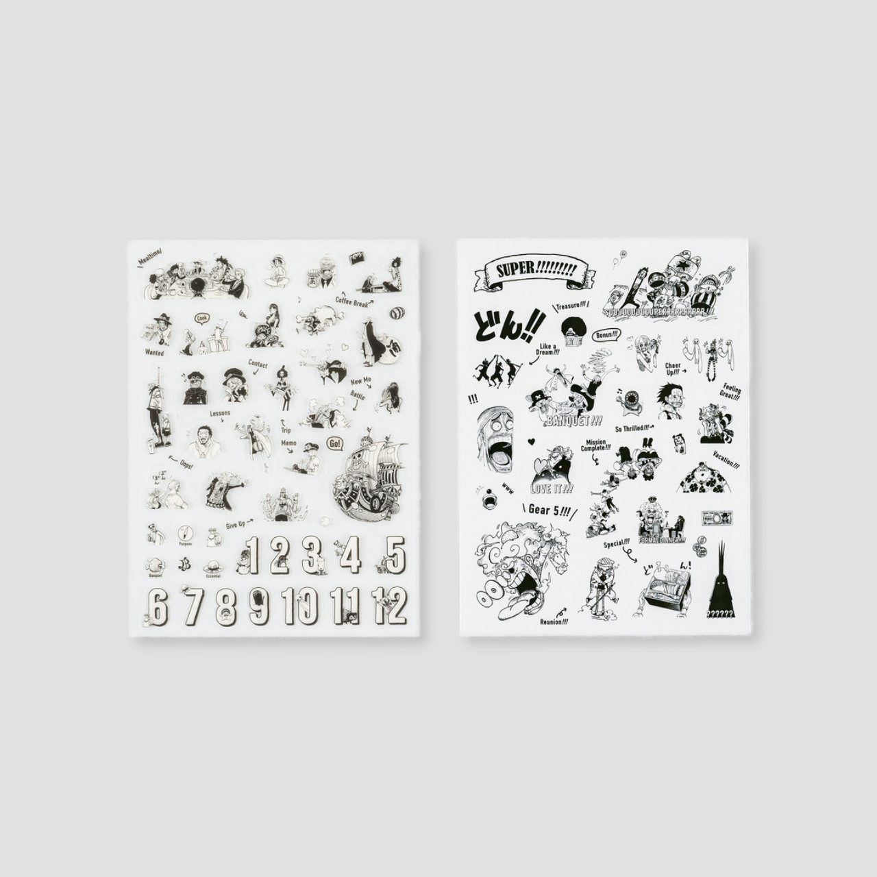 Hobonichi ONE PIECE magazine: One Piece Sticker Set (Daily / SUPER!!!)