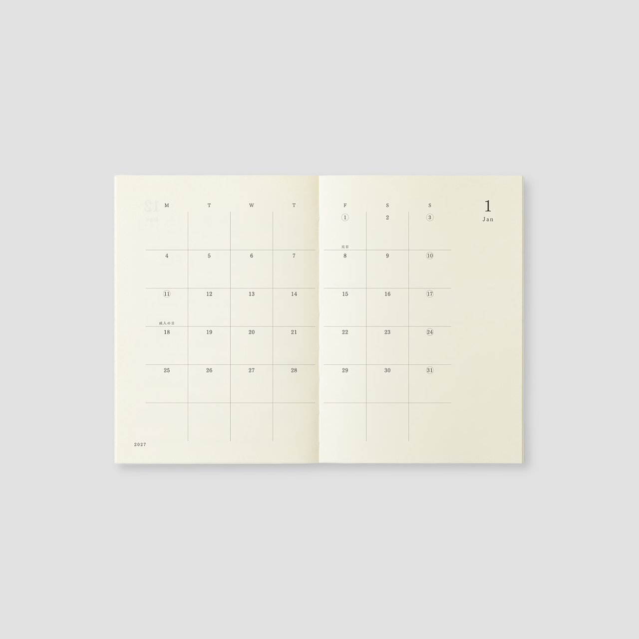 MD Product Kalender Notebook Diary 2027 (A6)