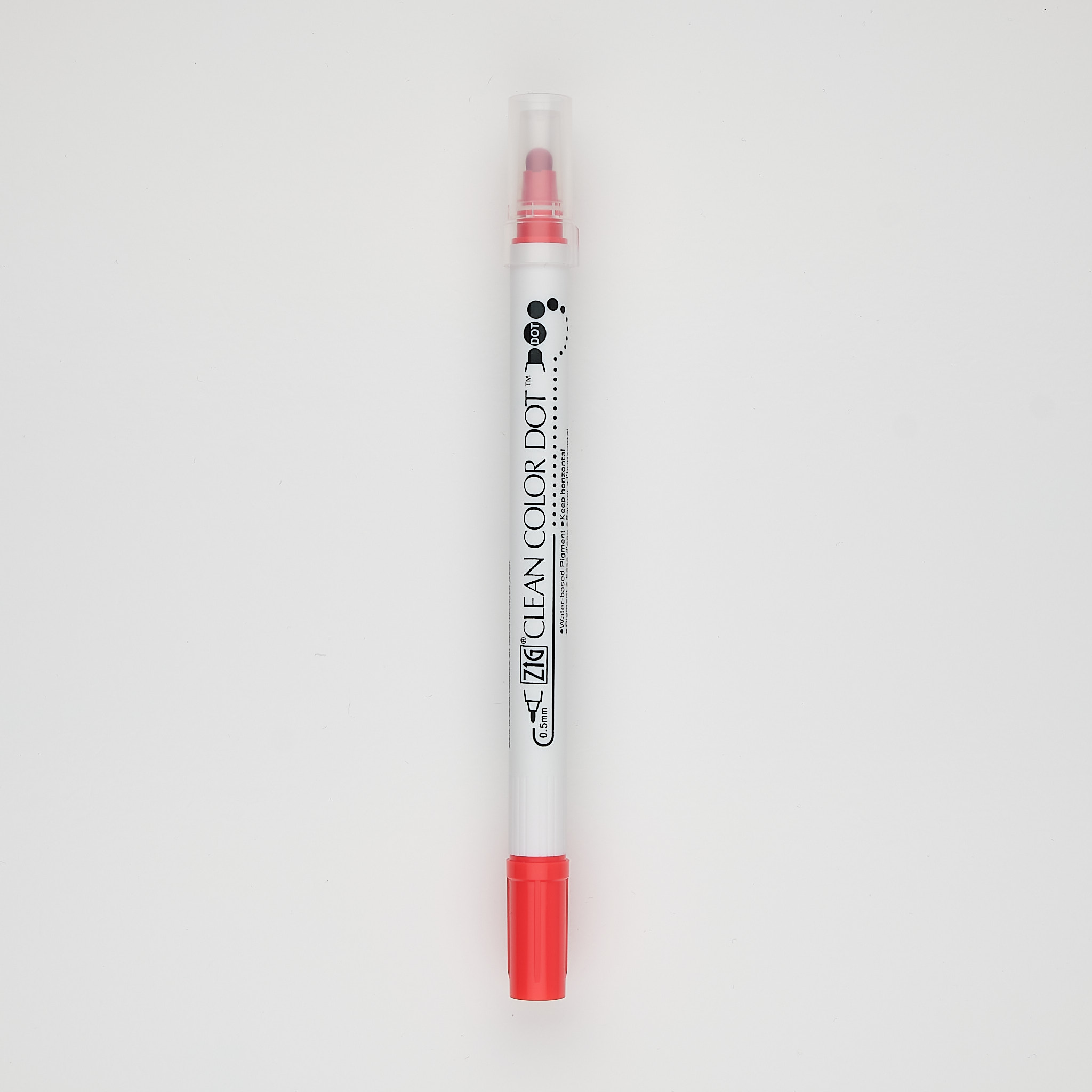 Kuretake Textmarker ZIG Clean Dot Color rot