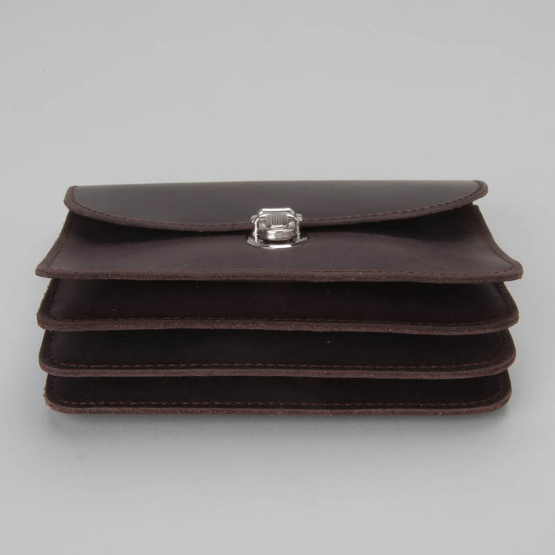 Papoutsi Borsa Geldbörse aus braunem High Chaparral Leder
