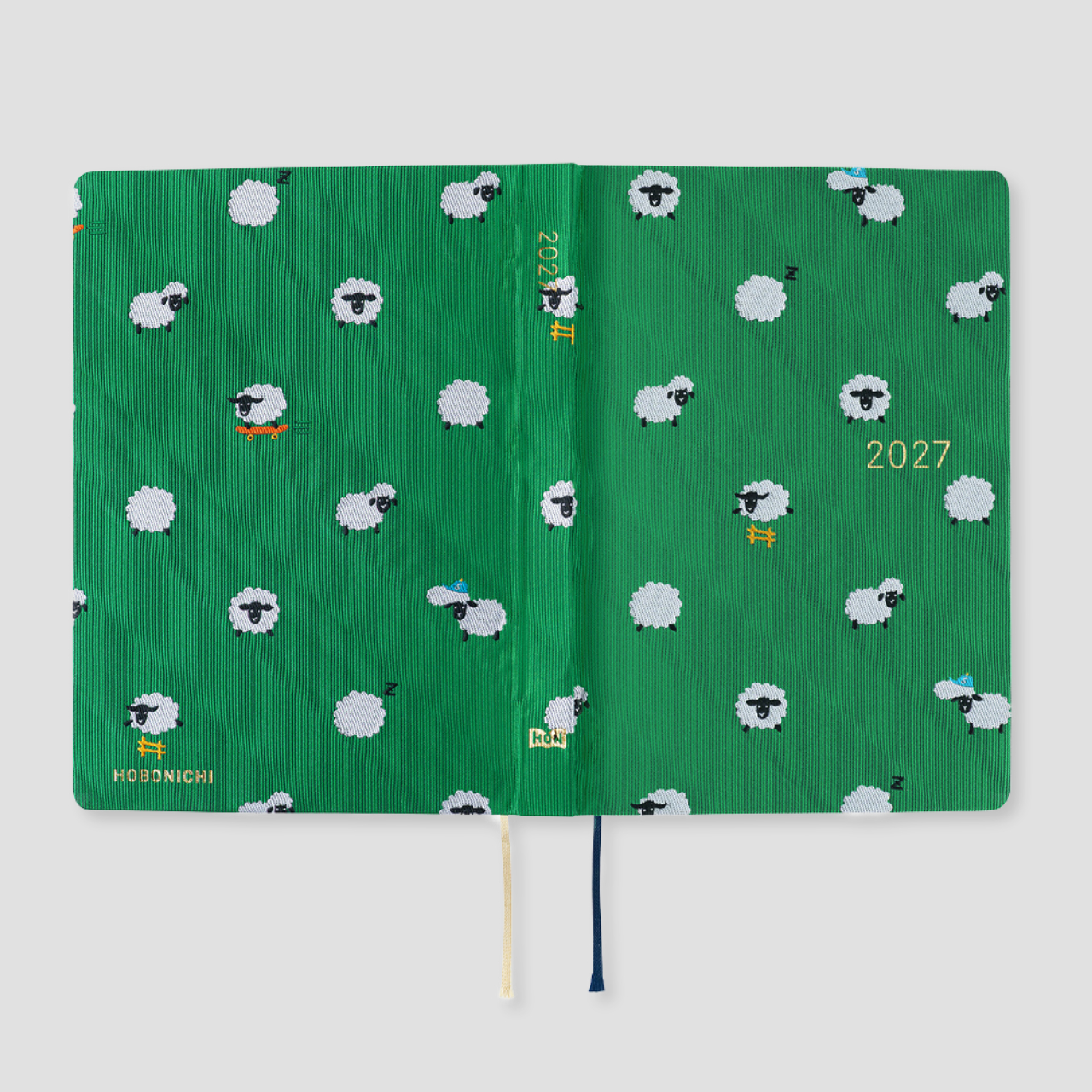 Hobonichi Planer 2027 HON Bow & Tie: Sheep Sheep Sheep (A6, jap.)