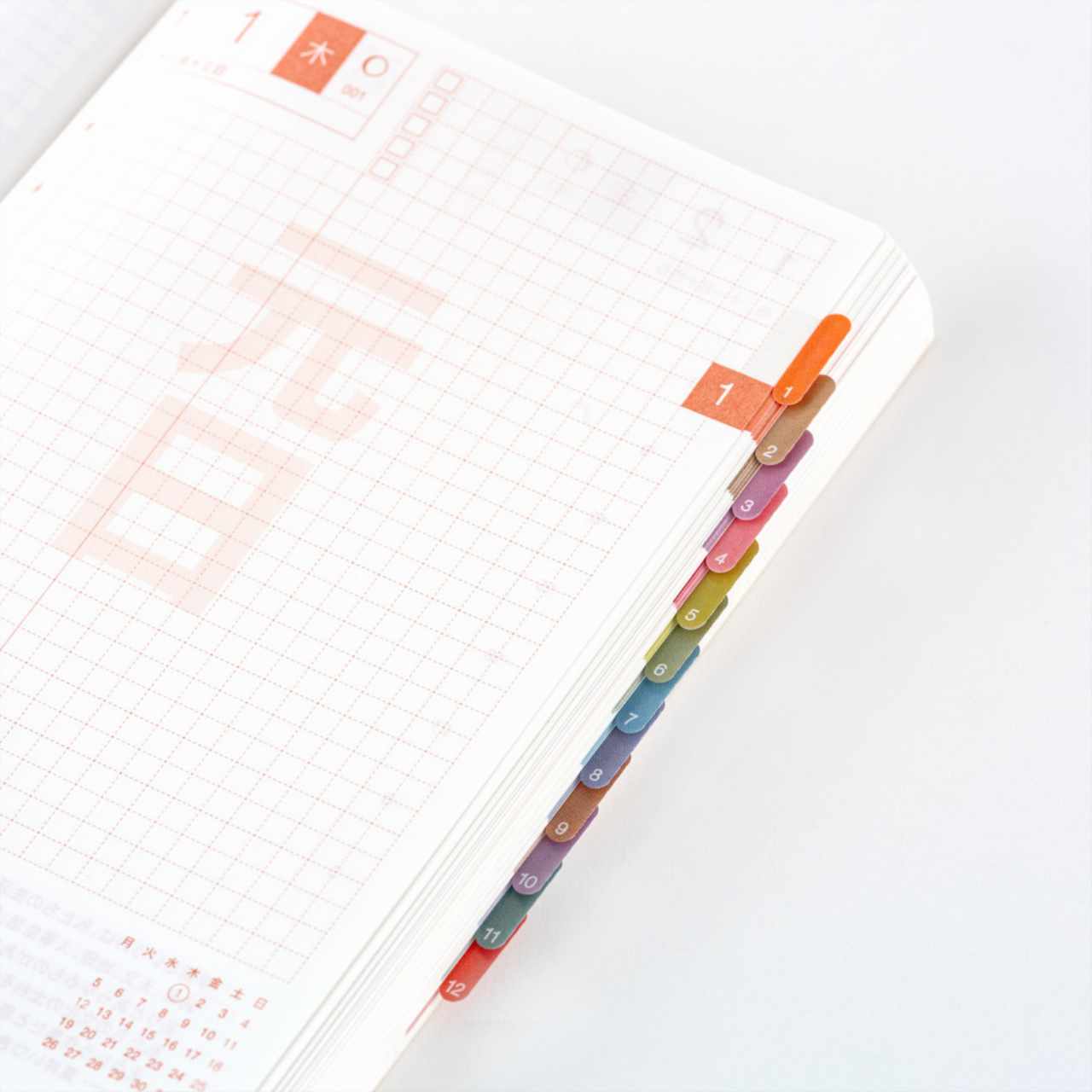 Hobonichi TSUKI no IRO: Index Stickers