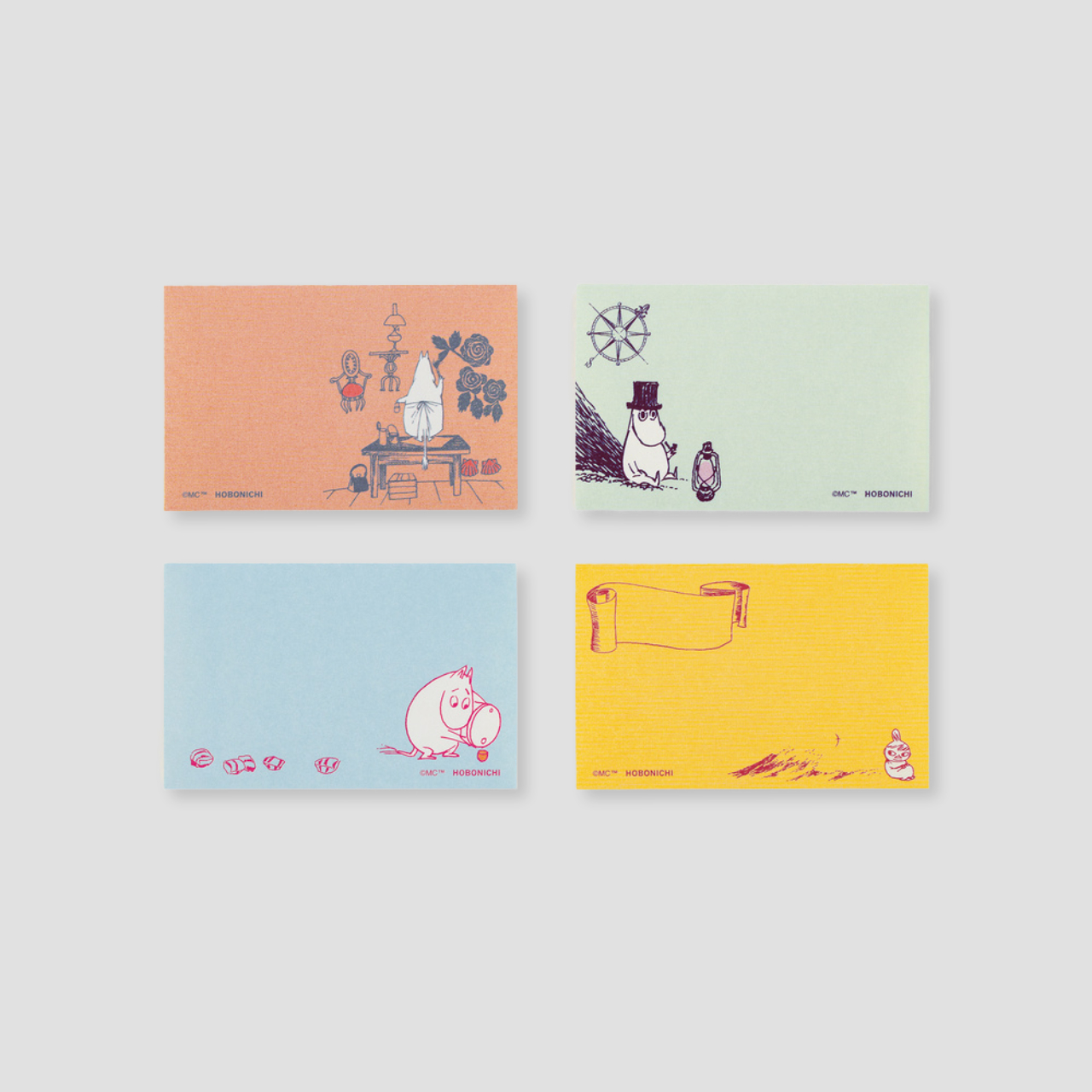Hobonichi Moomin: Sticky Note Roll (Moomin Family's Island Life)