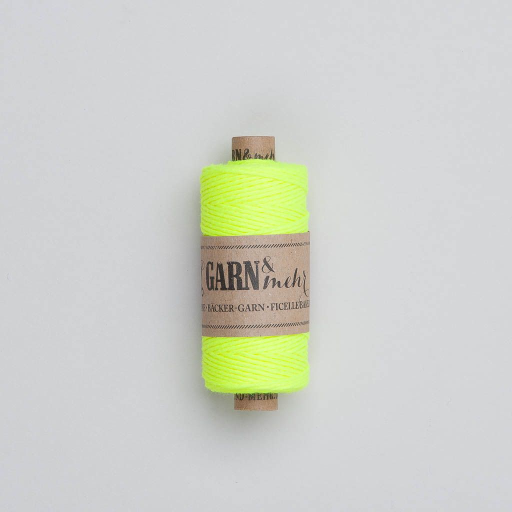 Garn & Mehr Bakers Twine in neon gelb