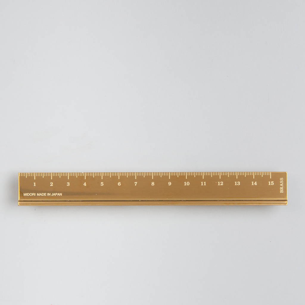 Lineal aus Messing 15cm