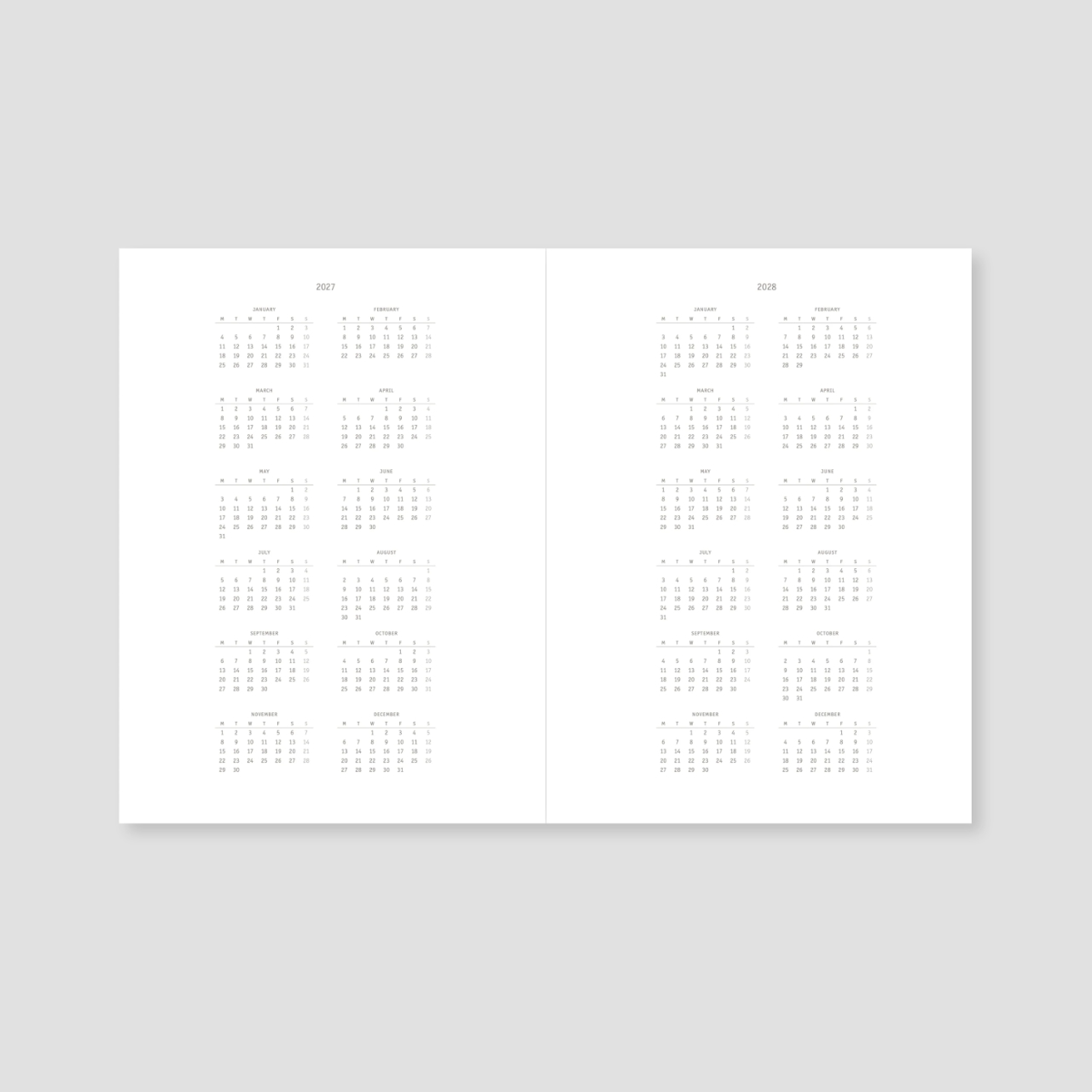 Papierniczeni Kalender 2027 Klasyk ski
