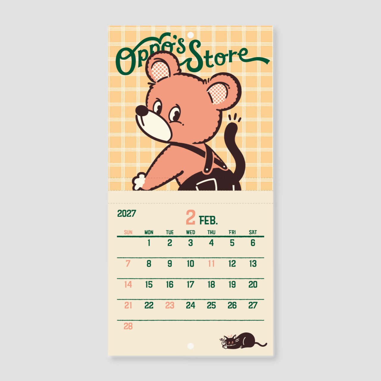 NKcalendar Mini-Wandkalender 2027 Obi-Wan