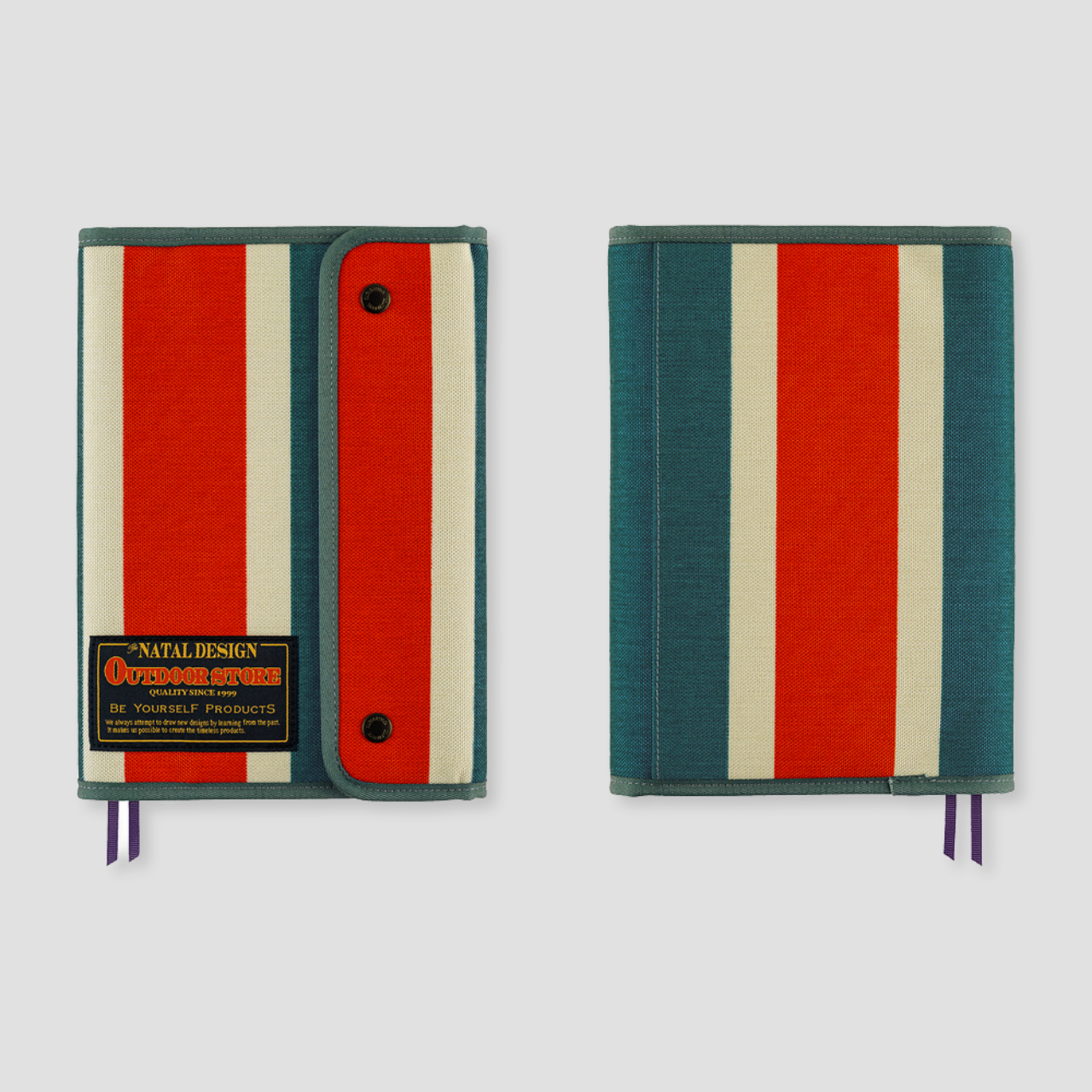 Hobonichi Cover Natal Design: Hello New Day! - Retro Stripe (A5)