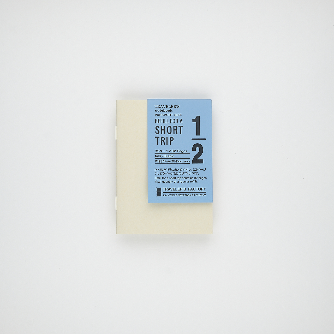 Traveler's Factory Notebook Passport Short Trip blanko creme