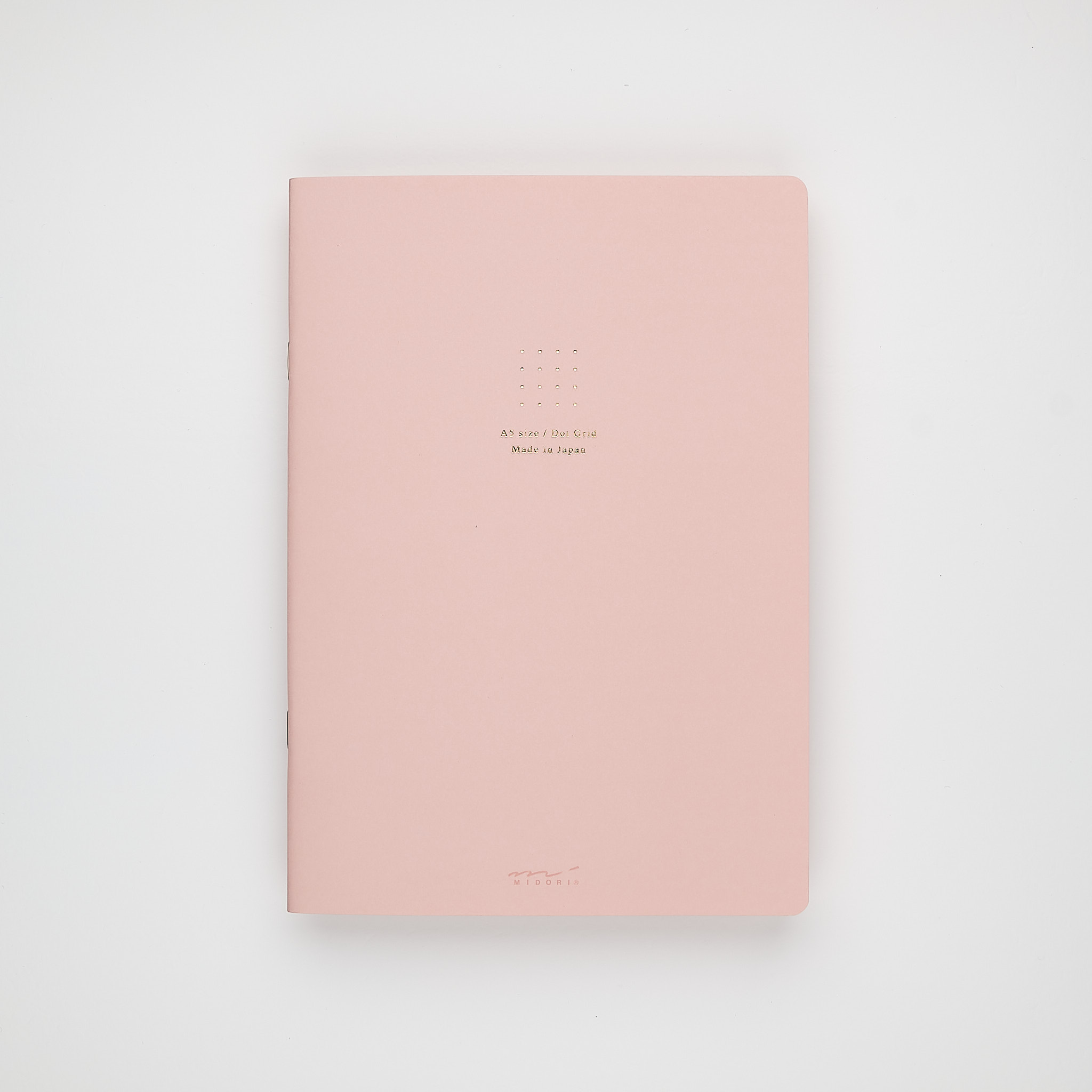 Midori Notizheft Dot Grid rosa (A5)