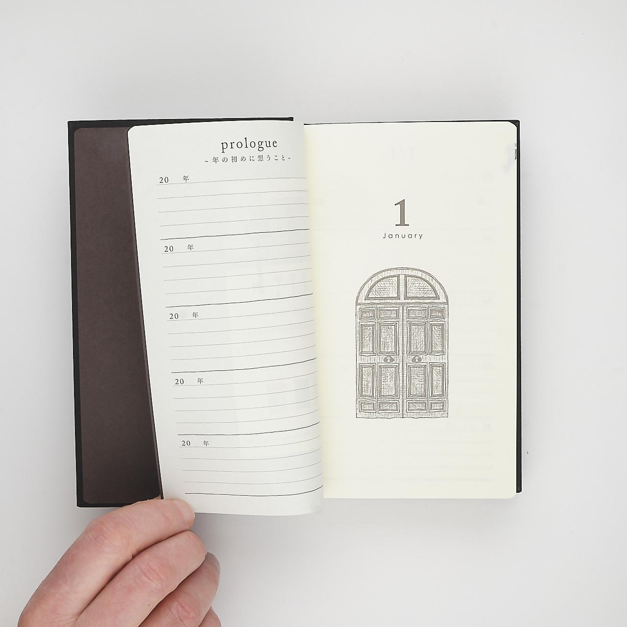 Midori 5-Jahre-Kalender Gate schwarz