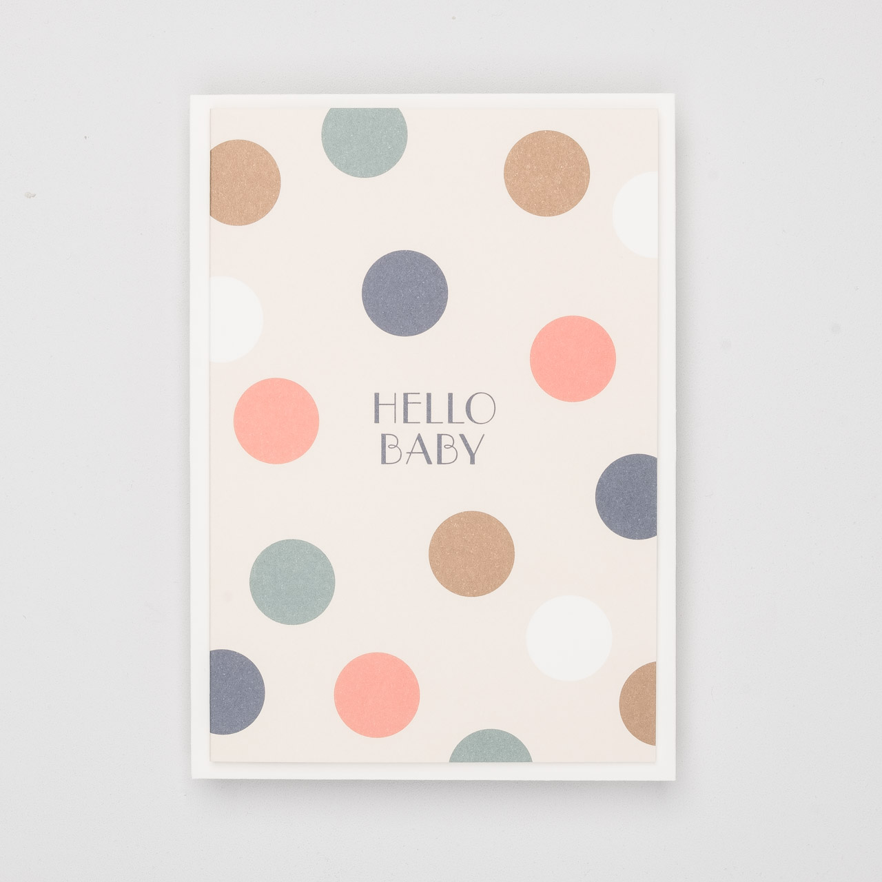 Klappkarte Hello Baby Polka Dots