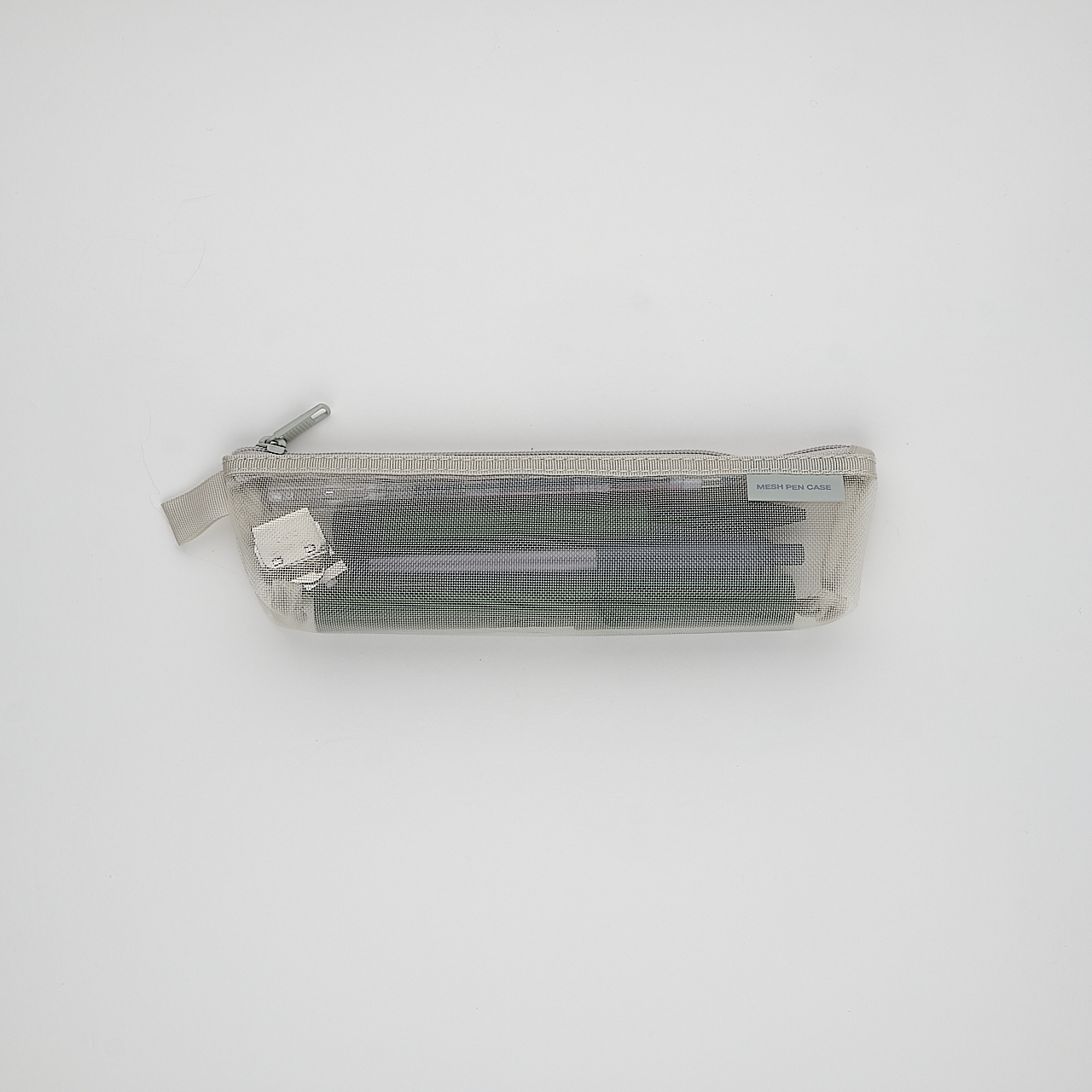 Midori Schreibetui Mesh Pen Case grau