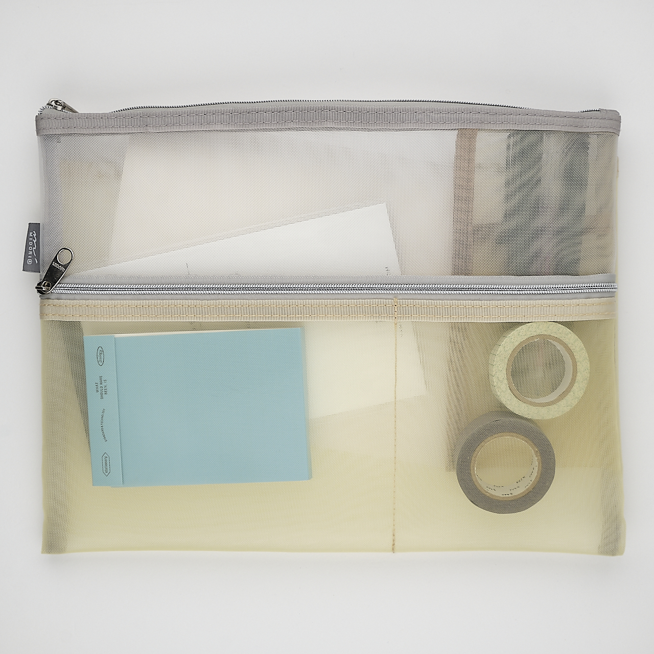 Midori Mäppchen Pen & Tool Pouch Mesh beige (B5)