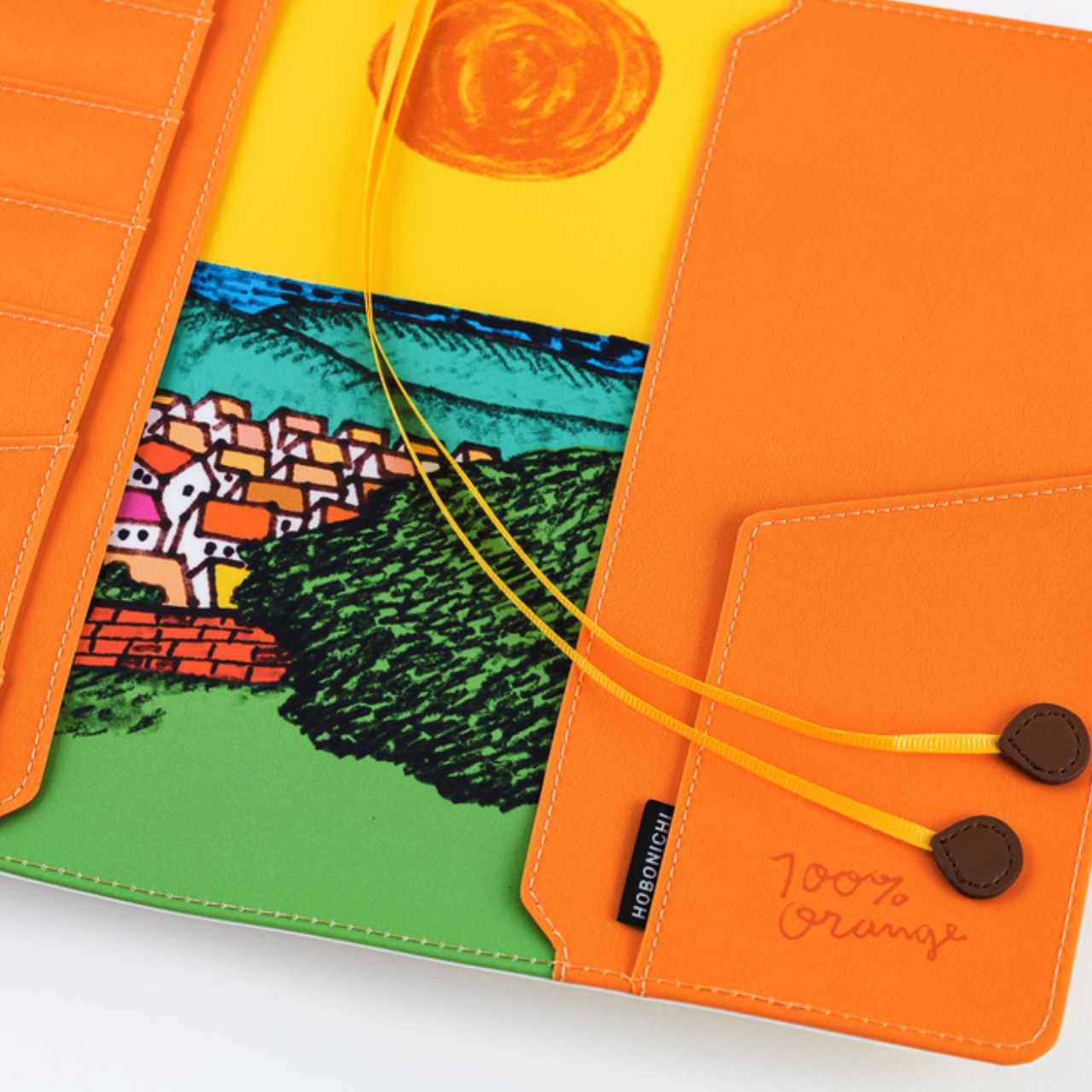 Hobonichi Cover 100%ORANGE: Where’s the Squirrel Going (A5)