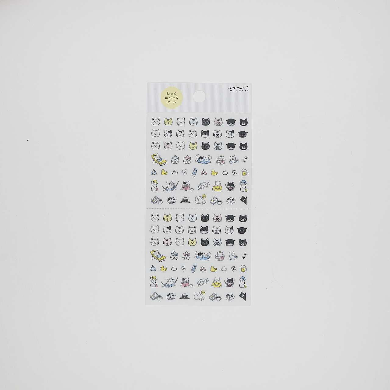 Midori Klebebilder Planner Stickers - Pictograph Cat