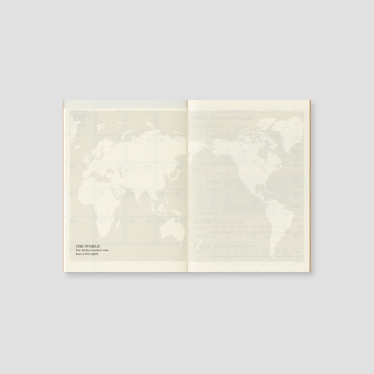 Traveler's Notebook Passport 2027 Monatskalender