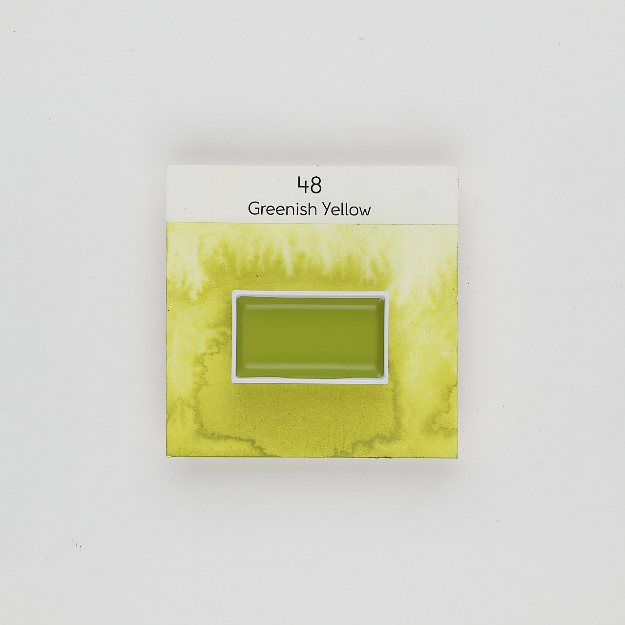 Kuretake Gansai Tambi Aquarellfarbe No.48 GREENISH YELLOW