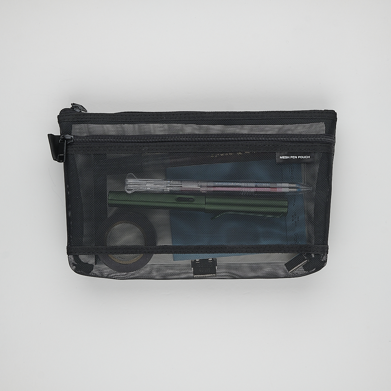 Midori Mesh Pen Pouch black