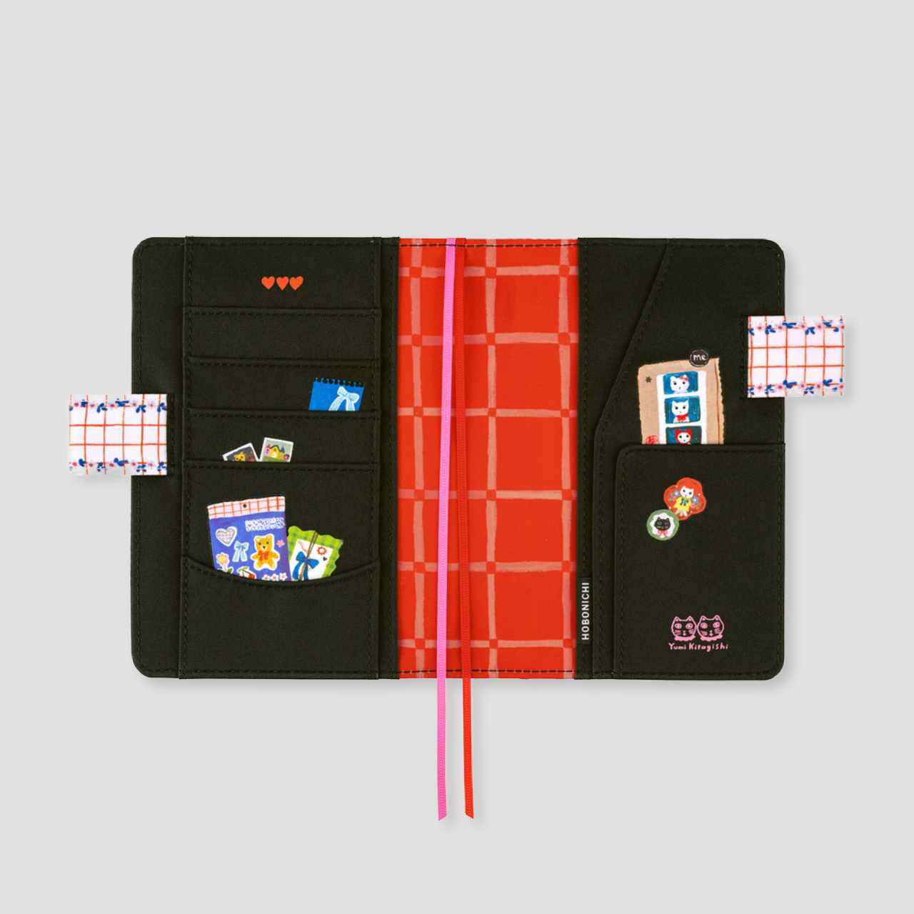 Hobonichi Cover Yumi Kitagishi: White Cat's Table Decorations (A6)